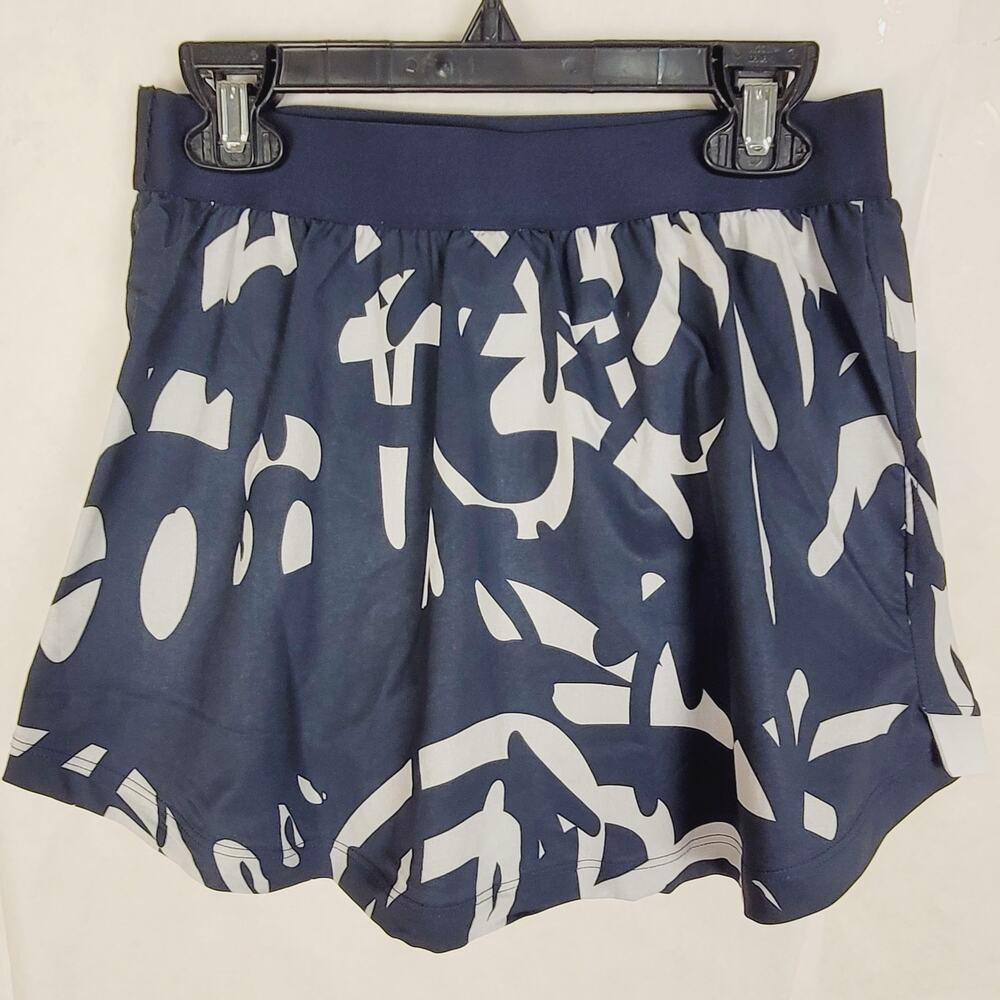 New Balance blue and white spell out print skort Size XS Active Running Tennis